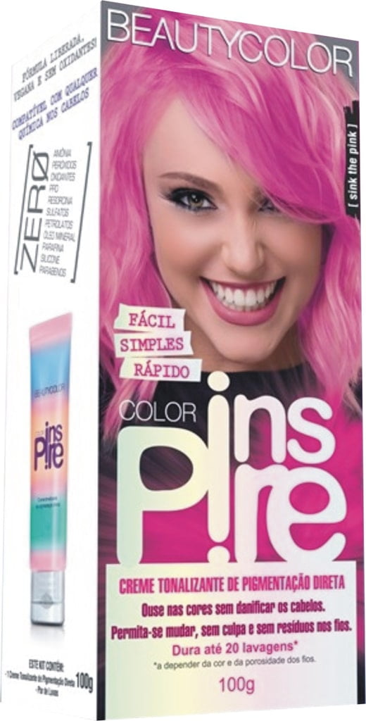 Creme Tonalizante Color Inspire BeautyColor Sink The Pink 100g Rosa