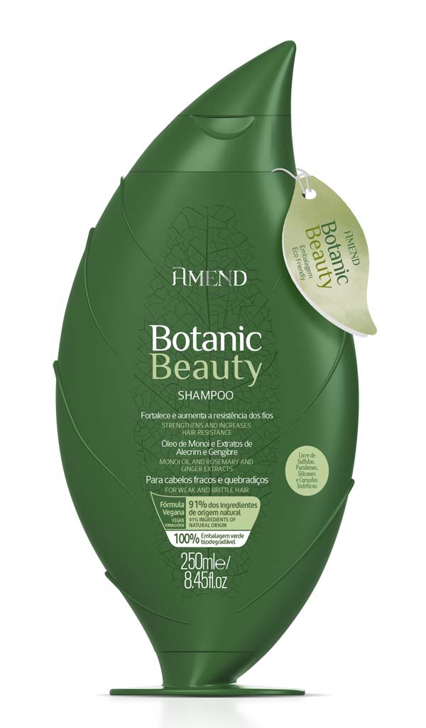 Shampoo Amend Botanic Beauty Cabelos Fracos e Quebradicos 250ml