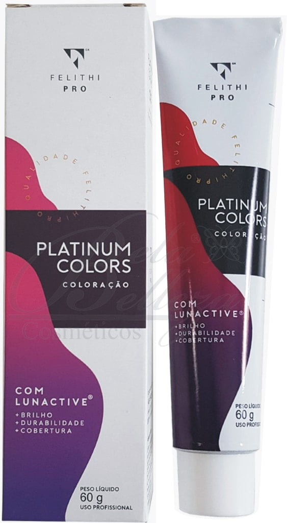 Tinta Platinum Colors Felithi 60g 10.81 Louro Platinum Pérola