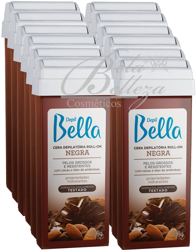 Cera Depil Bella Roll-on 100g Negra
