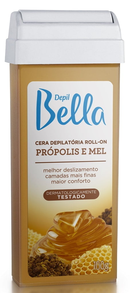 Cera Depil Bella Roll-on 100g Propolis e Mel