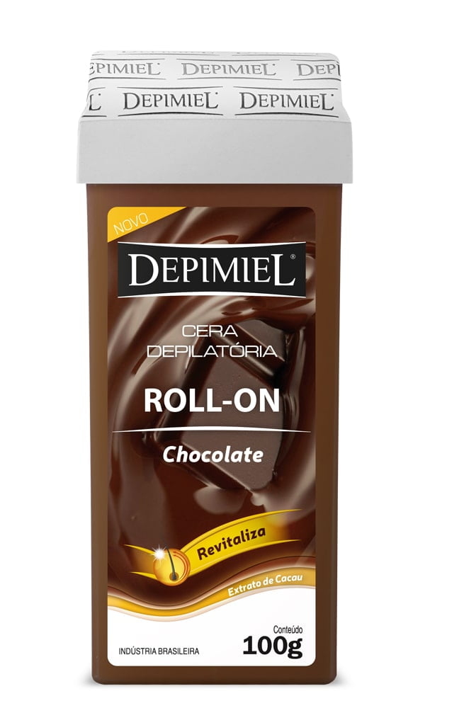 Cera Depimiel Roll-on Chocolate com Extrato de Cacau 100g
