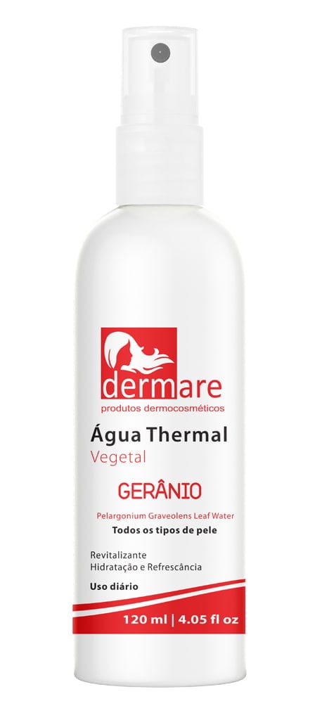 Agua Thermal Dermare Geranio Hidratante e Revitalizante 120ml