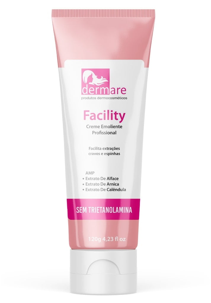 Emoliente para Limpeza de Pele Dermare Facility Creme 120g BelaBelleza Cosméticos Emoliente para Limpeza de Pele Dermare Facility Creme 120g BelaBelleza Cosméticos