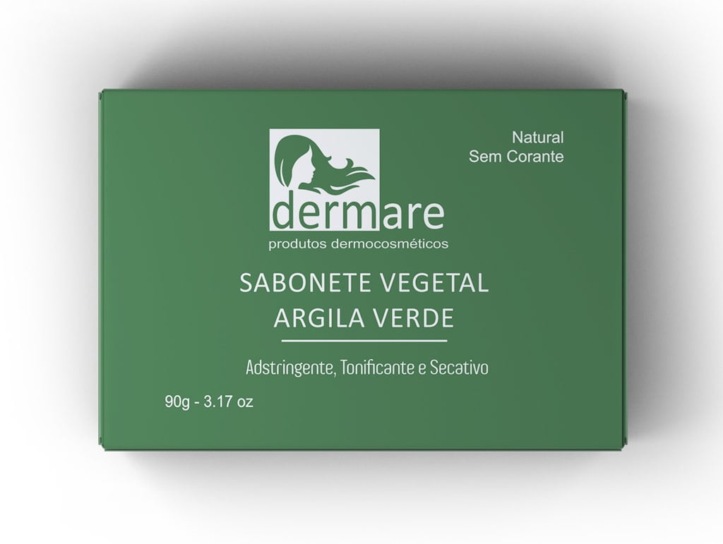 Sabonete de Argila Verde Dermare Adstringente e Secativo 90g