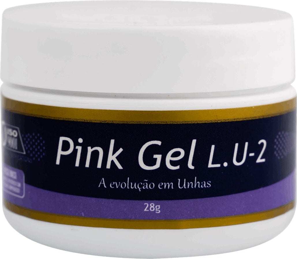 Gel para Alongamento de unha Piu Bella Pink Gel LU2 28g 
