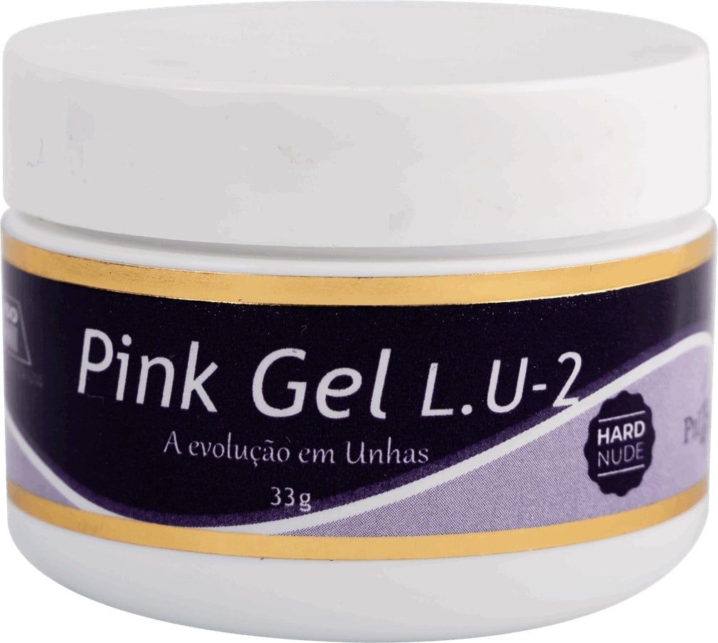 Gel para Alongamento de unha Piu Bella Pink Gel LU2 33g Hard Nude