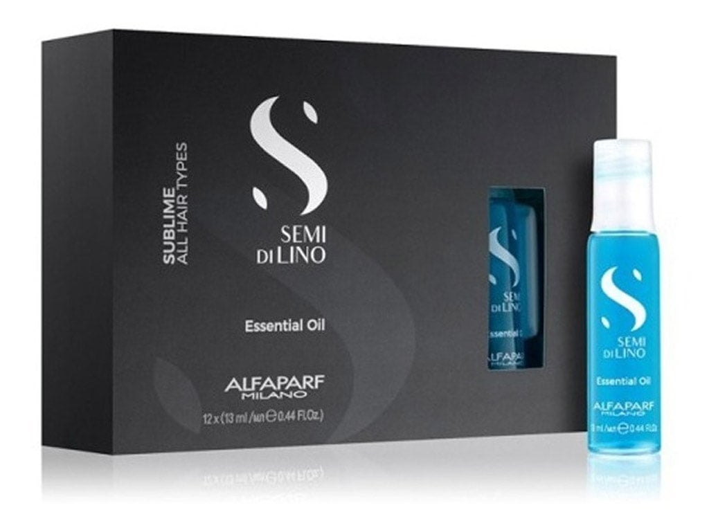 Kit Ampola Azul Semi di Lino Sublime Alfaparf Essential Oil 13ml c/12un