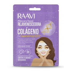 Kit Mascara Facial Rejuvenescedora Colageno Raavi + Esfoliante