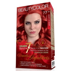 Tinta Beauty Color Vermelhos Infaliveis Kit 77.44 Paixao em Carmim