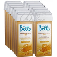 Cera Depil Bella Roll-on 100g Mel (12un x 100g)