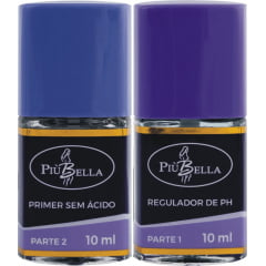 Regulador de pH + Primer sem Acido Piu Bella Kit Preparatorio de Alongamento